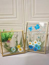 Dab a small amount of glue on. Diy Pressed Flower Frame Kit Pressed Flower Glass Frame Design Craft Handmade Craft On Carousell