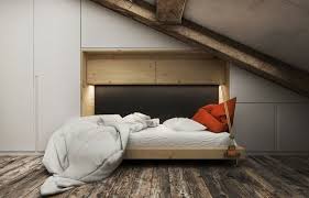 La différence est importante puisque le meuble sera plus imposant dans le second cas de figure. Placard Sous Pente Encastre Idees De Rangement Astucieuses Mur Lit Plans De Lit Escamotable Lit Design