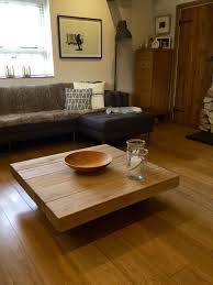 Rustic indigo style handmade solid wood sleeper coffee table. Oak Beam Floating Coffee Table Made From Solid Oak Beams Only One Of Many Different Styles Of Coff Coffee Table Modern Wood Coffee Table Coffee Table Square