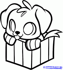 Baby Present Colouring Pages Page 2 Puppy Drawing Easy Puppy Drawing Cartoon Drawing Images