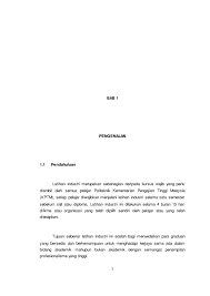 Laporan akhir latihan industri format komen dan cadangan contoh resume bahasa melayu doc. Pdf Contoh Laporan Industri Politeknik Muhd Safwan Academia Edu