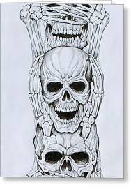 See No Evil Hear No Evil Speak No Evil Tattoo Drawings No Evil By Vernon Farris In 2020 Evil Tattoos Skull Art Evil Art