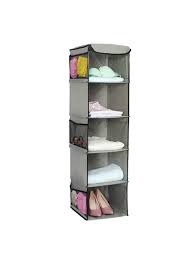 Shop 5 Shelf Multi Layered Hanging Closet Organizer Grey Online In Dubai Abu Dhabi And All Uae