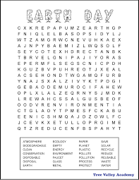 Printable Earth Day Word Search For 6th Graders Or Older