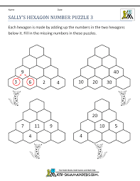 Sample monthly exam for grade 1. Math Puzzle Worksheets 3rd Grade