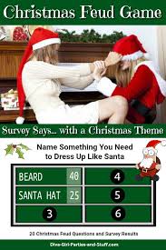 182 challenging 90's trivia questions & answers. Christmas Feud Party Game