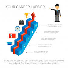 Five Step Chart Slide Template Vector Free Download