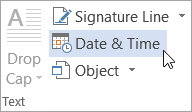 America chicago (usa central time) nebraska is divided in two time zones: Insert Today S Date In A Word Document Word
