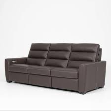This gives the sofa tactile quality, strength, character, and sheen. American Leather Napa Npa So3 St Contemporary Power Reclining 3 Seat Sofa Baer S Furniture Reclining Sofas