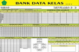 Badan akreditasi nasional sekolahmadrasah ban sm. Download Desain Papan Bank Data Kelas Full Edit Simadrasah