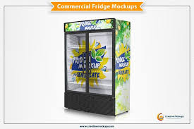 Commercial Fridge Mockup Presentation Design Mockup Label Design