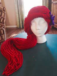 Ariel Yarn Wig Yarn Wig Crochet Character Hats Yarn Wigs