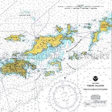 Islands British Virgin Islands W Color Nautical Chart