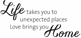 Inspirational quotes quotes inspirational quote typography trendy maps life take you unexpected places love brings you home wave pattern other info product id: Life Takes You To Unexpected Places Love Brings You Home Quote The Walls