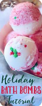 How To Make Holiday Bath Bombs Handmade Gift Idea Fleece Fun Holiday Bath Bombs Diy Holiday Gifts Homemade Bath Products