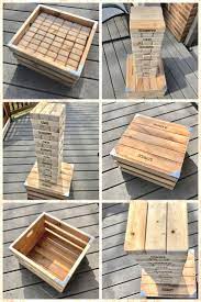 Diy Jumbo Jenga Corn Hole Diy Backyard Games Jenga Diy