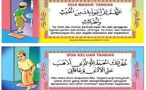 B) papan yang terdapat di jalanraya sahaja. Doa Masuk Tandas Irrayyan Cute766