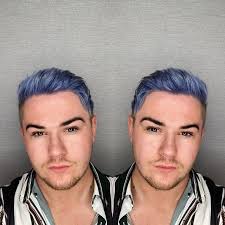 Silver short hair color men. 15 Incredible Blue Hairstyles For Guys Cool Men S Hair