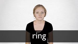 Ring Definition And Meaning Collins English Dictionary