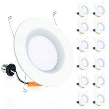 Generally working with what you have will be cheapest as it doesn't require an electrician to replace the housing in the ceiling. Freelicht 12 Pack 5 6 Inch Led Recessed Lighting Retrofit Downlight With Baffle Trim Dimmable 12w 100w 1000 Lm 3000k Warm White Damp Rated Simple Installation No Flicker Etl Energy Star Buy