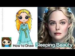 How To Draw Sleeping Beauty Princess Aurora Disney Maleficent Youtube Cute Disney Drawings Disney Princess Drawings Cute Kawaii Drawings