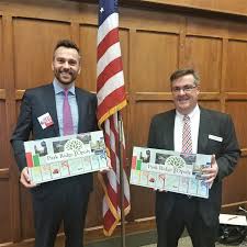 Lucas Fuksa Left And Acting Mayor Marty Maloney Right Debated Each Other During The Chamber S Mayoral Debate Luncheon This Chamber Events Park Ridge Event