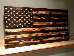 Handmade Burnt Wood And Stained American Flag Large 37 5 X19 5 American Flag Wood Wooden American Flag Wooden Flag