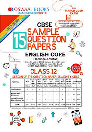 Oswaal Cbse Sample Question Papers Class 12 English Core For March 2019 Exam Ebook Oswaal Editorial Board Amazon In Kindle Store
