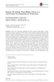 Read, borrow, and discover more than 3m books for free. Immune Tb Antibody Phage Display Library As A Tool To Study B Cell Immunity In Tb Infections Request Pdf