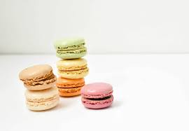 hd wallpaper five macaroons on white