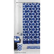 Sign up for uo rewards and get 10% off your next purchase. Mainstays Navy Fretwork Fabric Shower Curtain 1 Each Walmart Com Blue Shower Curtains Blue Bathroom Decor Bathroom Decor Luxury