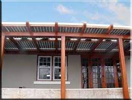 Solar Awnings Provide Shade And A Tax Credit Solar Patio Solar Pergola Solar Panels