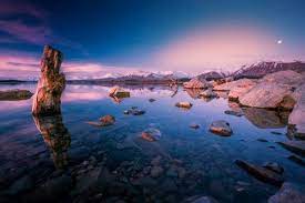 Evening Sunset Over Lake Tekapo New Zealand For Desktop Wallpaper Hd Wallpapers Wallpapers Download High Resolution Wallpapers Lake Tekapo Evening Sunset Lake Sunset