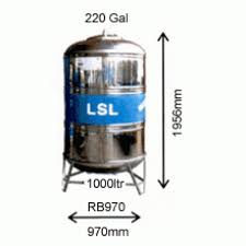 This tank converts water into gold dust. Lsl Rb970 Round Bottom With Stand Stainless Steel Water Tank 1000l 220g Superior Grade 0 8mm