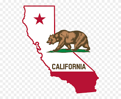 The first official version of the bear flag was adopted by the california state legislature and signed into law by governor hiram. California Flag In State Clipart 5681661 Pinclipart