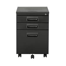 Two box drawers hold your pens, notepads. Offex 3 Drawer Metal Rolling File Cabinet With Locking Drawers Black On Sale Overstock 22822054