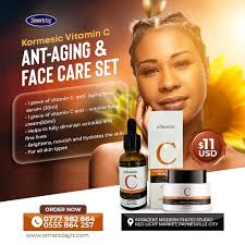 Complete face care set. Blended with vitamin C face serum and face cream  for $11 USD only. Place your order now!