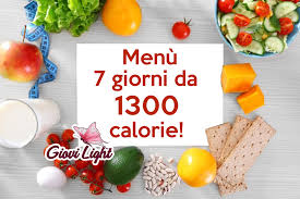 Menu 7 Giorni Da 1300 Calorie
