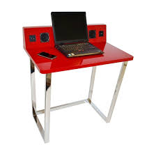 Shop for red computer desk online at target. Medford Laptop Desk In Red High Gloss With Chrome Frame 146 95 Go Furniture Co Uk