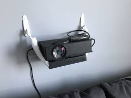 Diy Mini Projector Wall Mount No Drilling Quickcrafter Projector Wall Mount Mini Projectors Projector