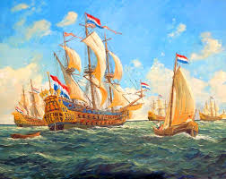 Dutch Man Of War Anglo Dutch Wars Man Of War War Art