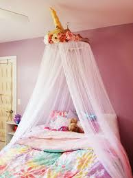 Bed Canopy From Bed Bath And Beyond Unicorn Crown Crafted As Addition For Little Girl S Room Room Ideas Bedroom Unicorn Bedroom Decor Unicorn Room Decor