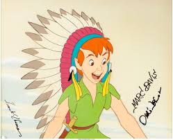 Peter Pan Production Cel And Master Background Setup Walt Disney 1953 Peter Pan Disney Peter Pan Disney Art