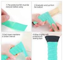 6Pcs Pickleball Paddle Grip Tape, Anti-Slip Perforated One Size