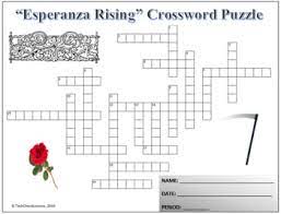 It's a 29 letters crossword definition. Crossword Vocab Quiz For Esperanza Rising Novel By Pam Munoz Ryan