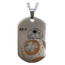Star Wars The Force Awakens Bb 8 Droid Stainless Steel Dog Tag Star Wars Jewelry Star Wars Necklace Star Wars Vii