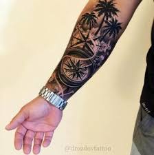 Palm Tree Tattoo Wrist Men 70 Ideas Cool Tattoos For Guys Tattoos For Guys Arm Tattoos For Guys