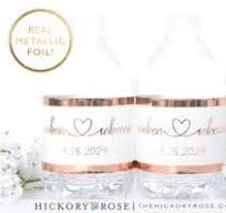Sweetheart | Metallic Water Bottle Labels