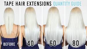 Tape Hair Extensions Quantity Guide Zala Hair Extensions
