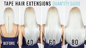 tape hair extensions quantity guide zala hair extensions